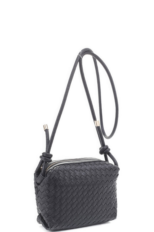 Crossbody Bag with Braid Texture