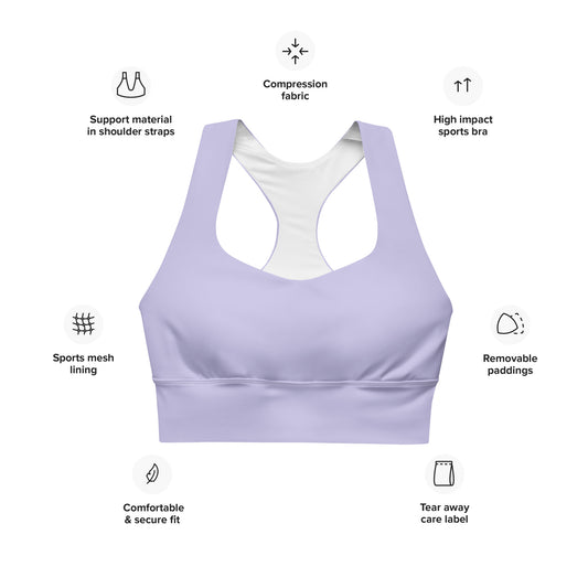 High Support Longline Sports Bra (Melrose)