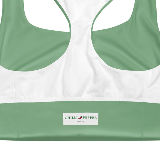 High Support Longline Sports Bra (Green)