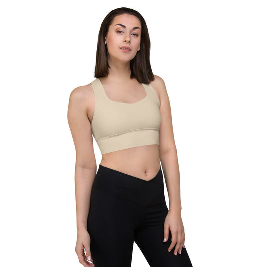 High Support Longline Sports Bra (Champagne)