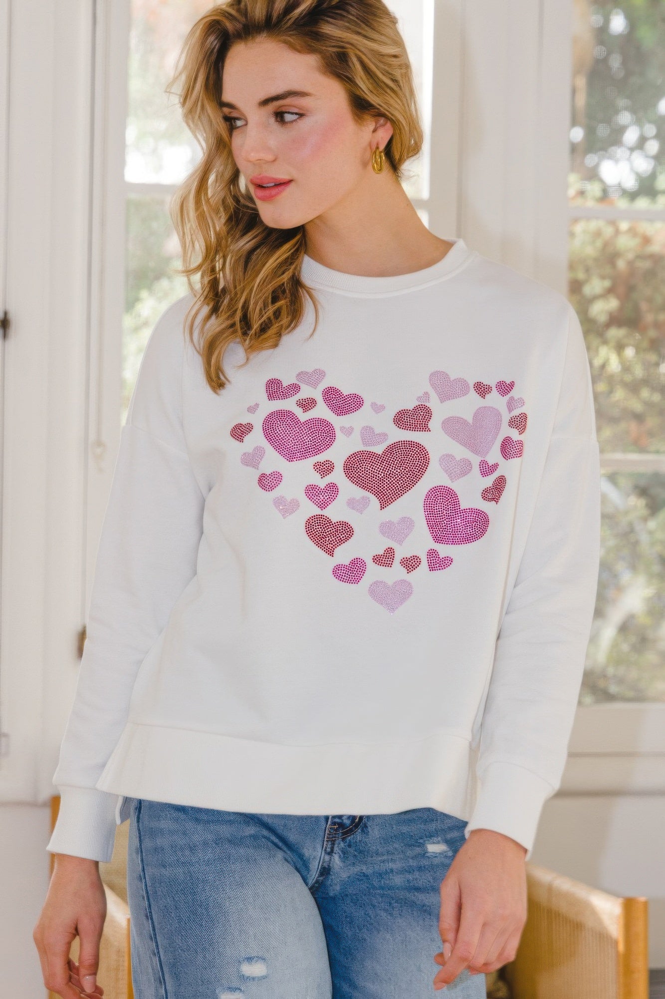 Festive Oversized Sparkle Pullover