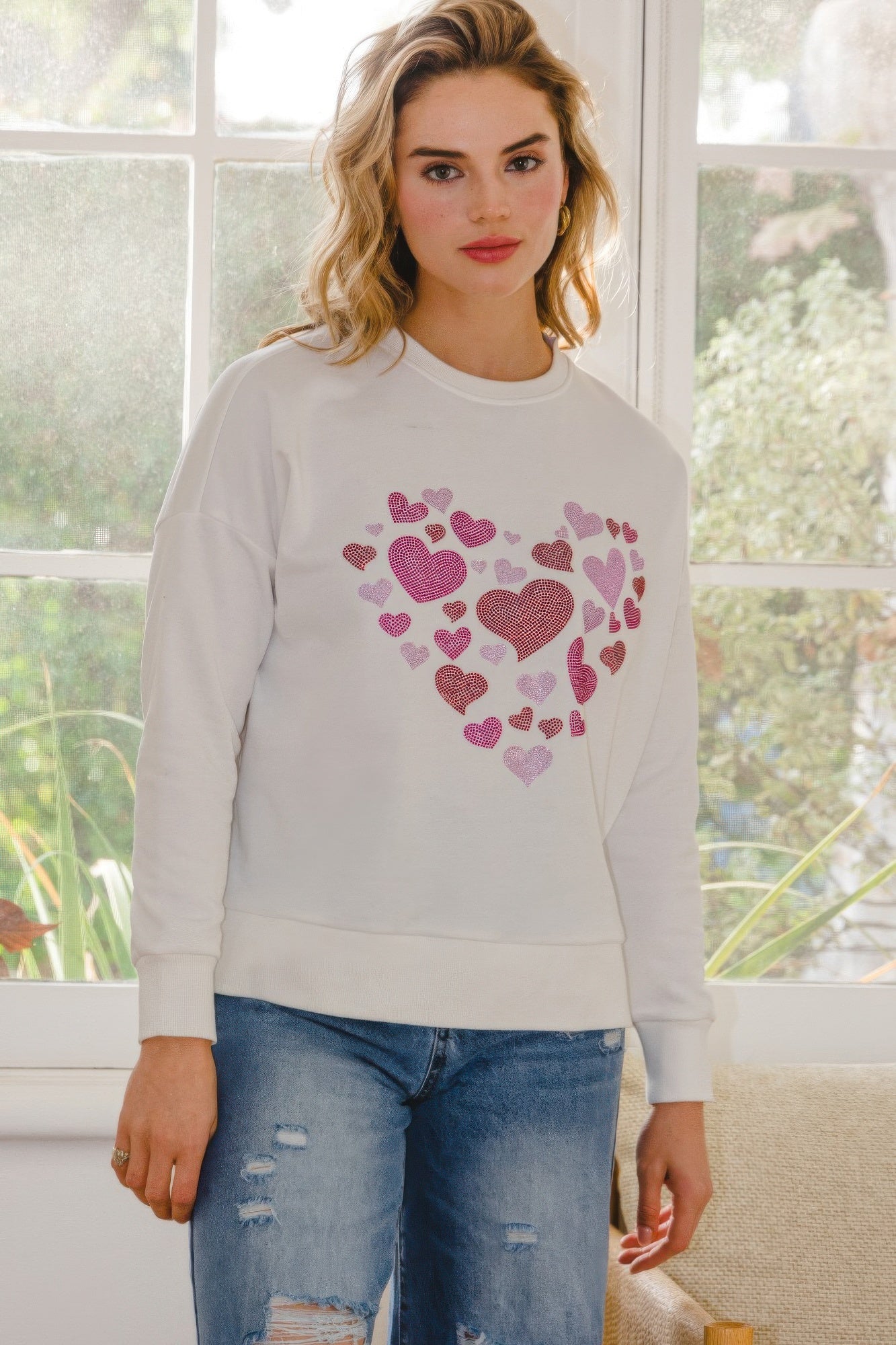 Festive Oversized Sparkle Pullover