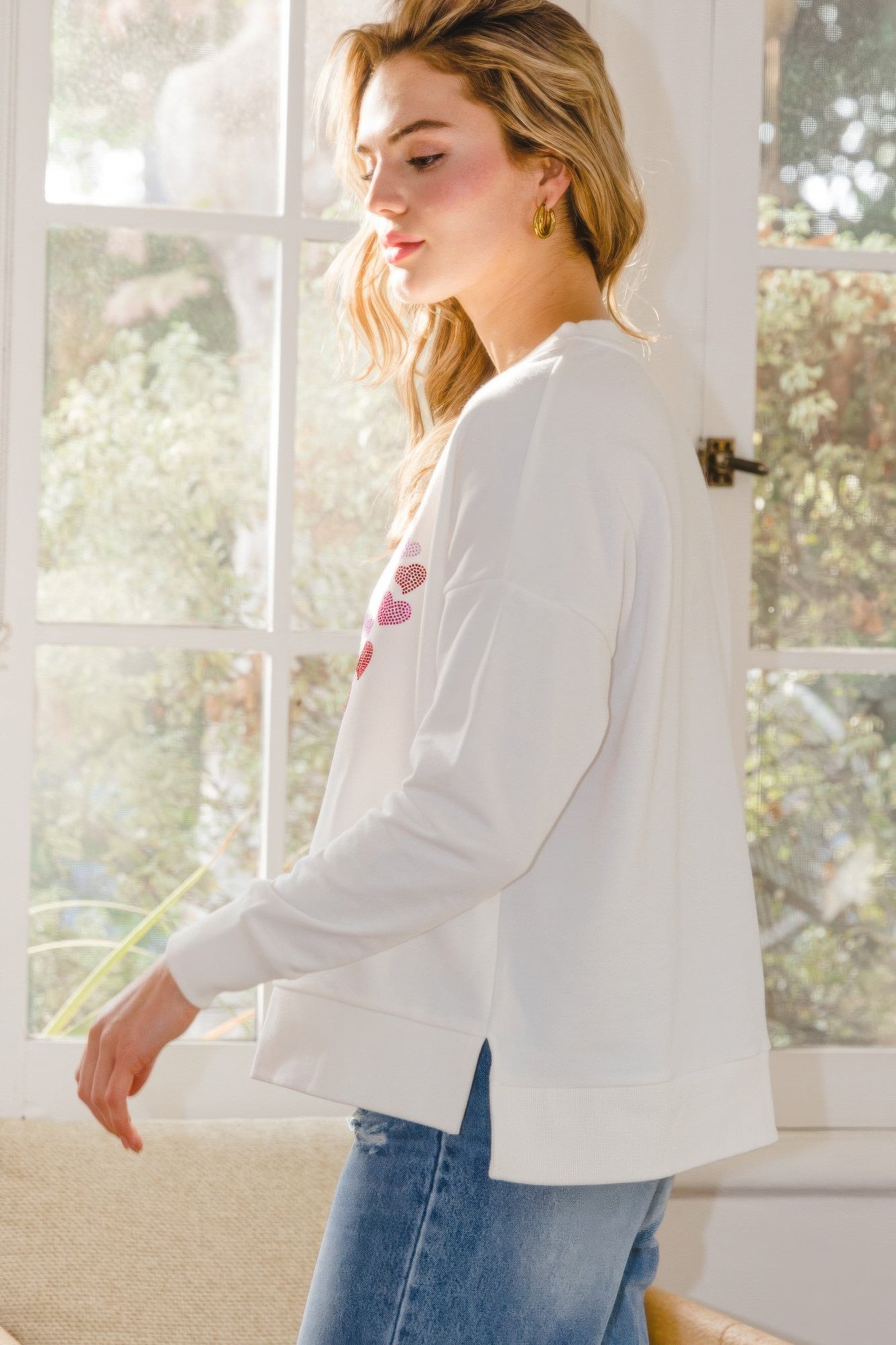 Festive Oversized Sparkle Pullover