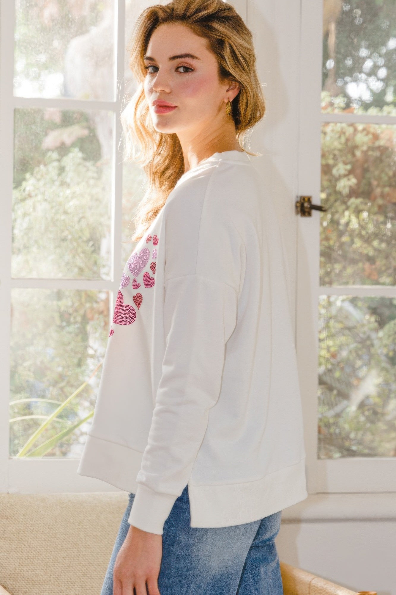 Festive Oversized Sparkle Pullover