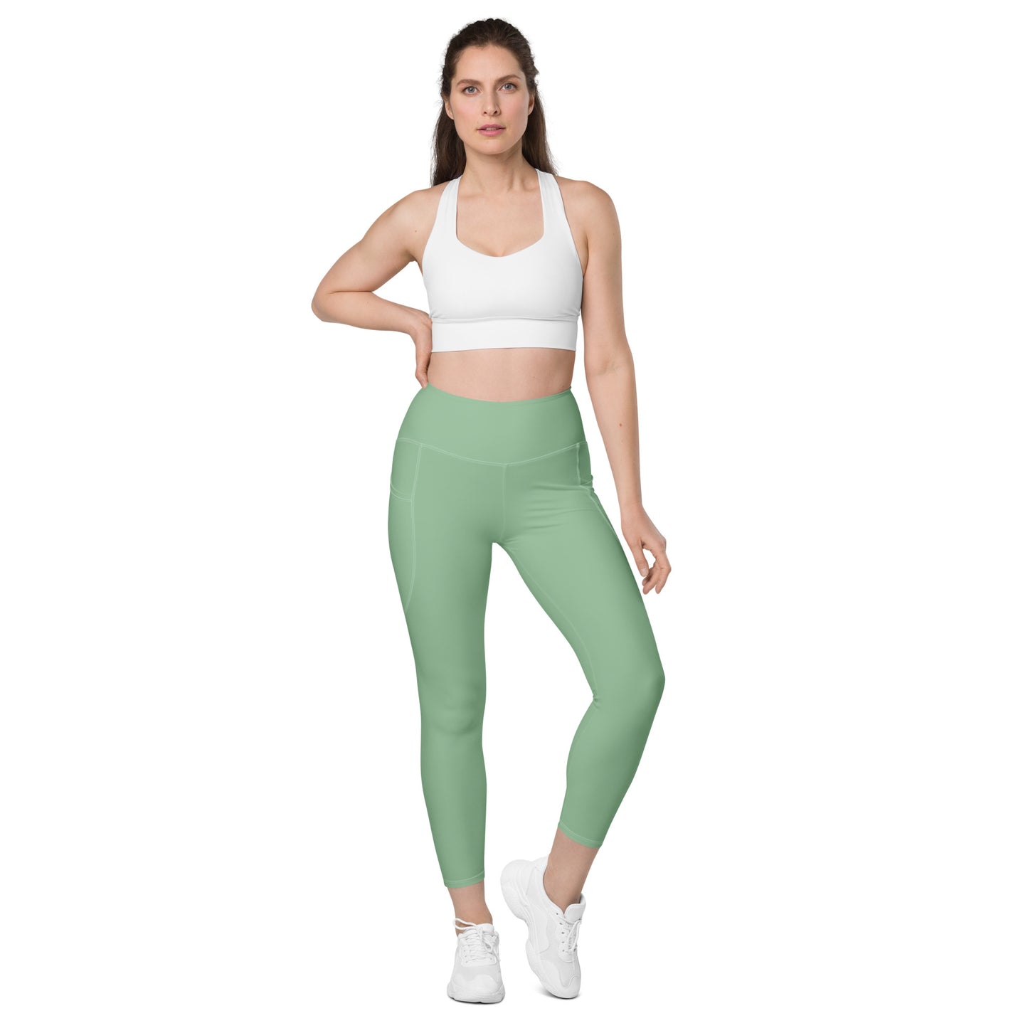 High-waisted Leggings with Pockets